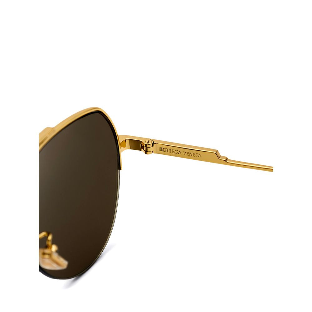 Bottega Veneta Gold Metall Sonnenbrille