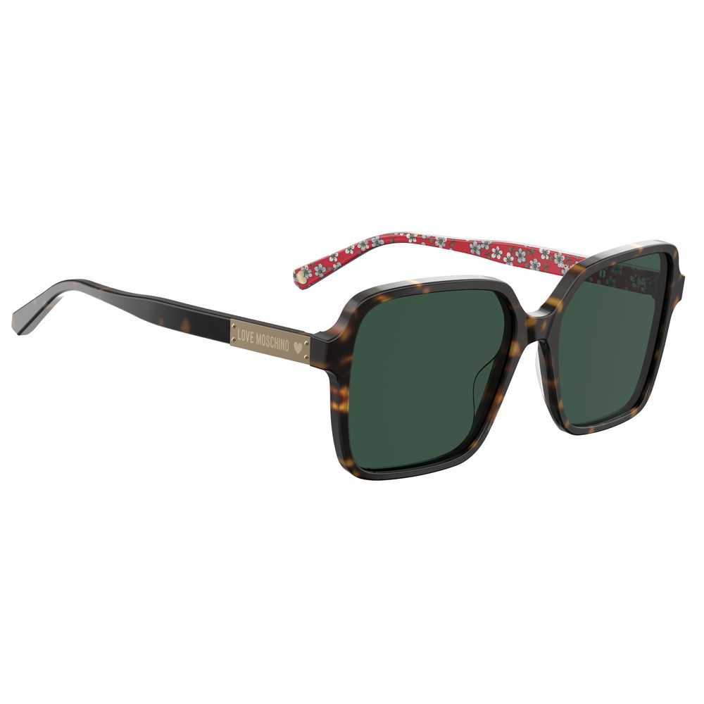 Love Moschino Braune Acetat -Sonnenbrille