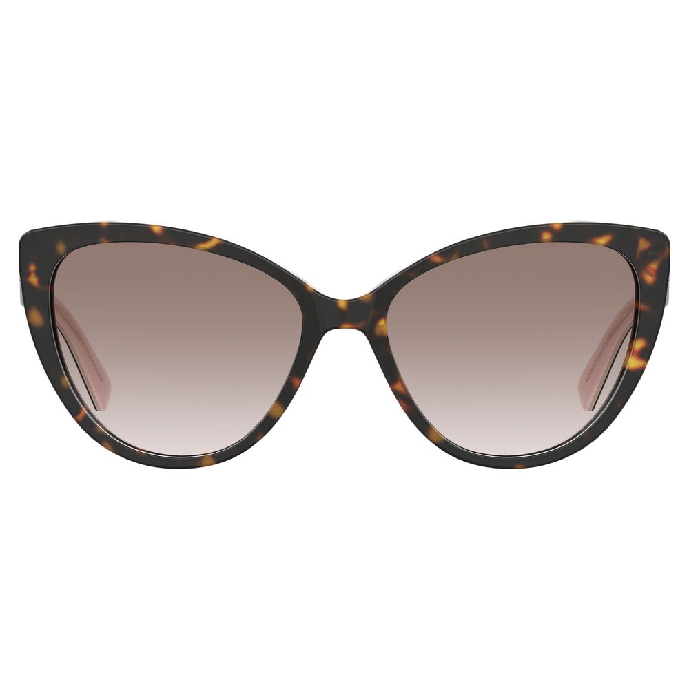 Love Moschino Braune Acetat -Sonnenbrille