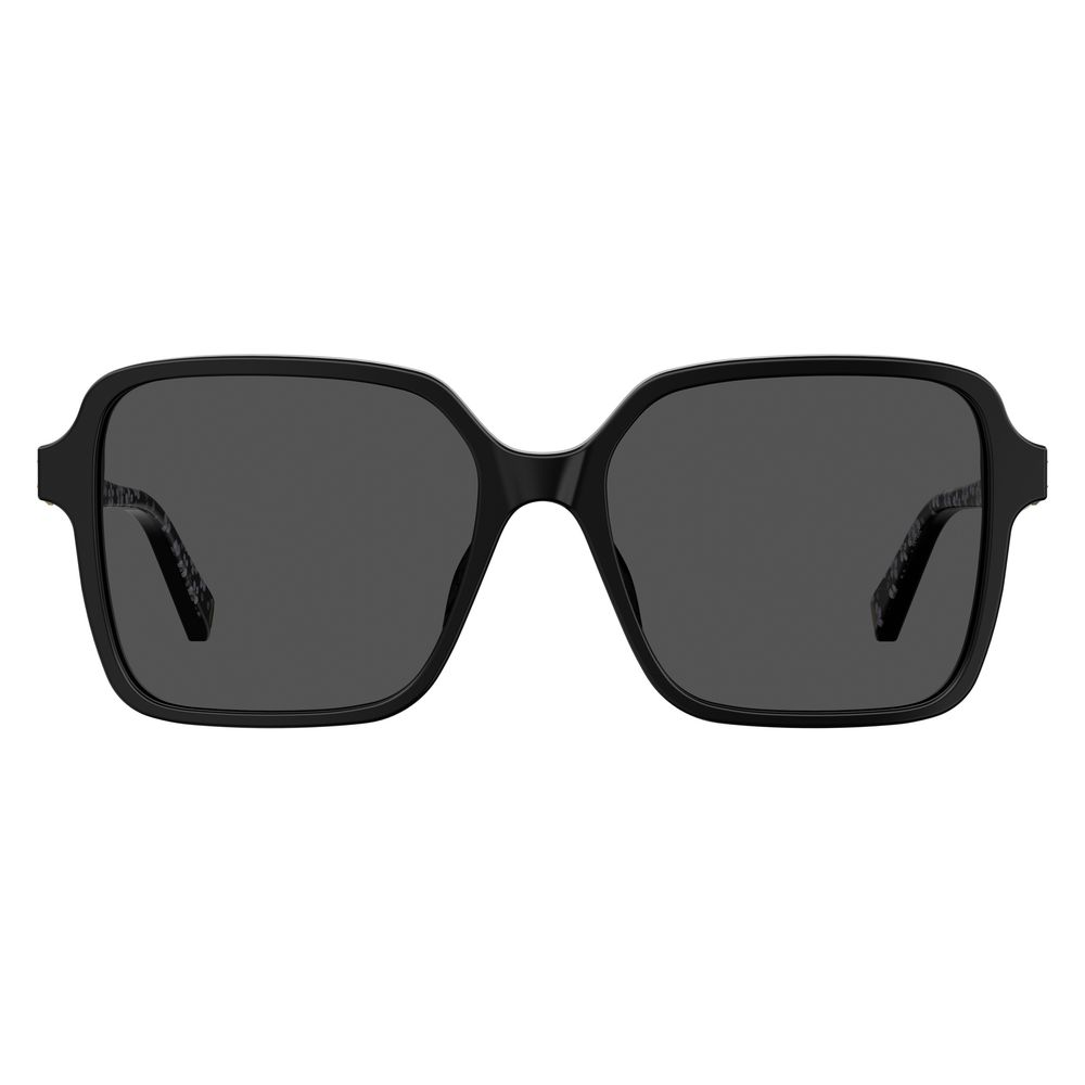 Love Moschino Schwarze Acetat -Sonnenbrille