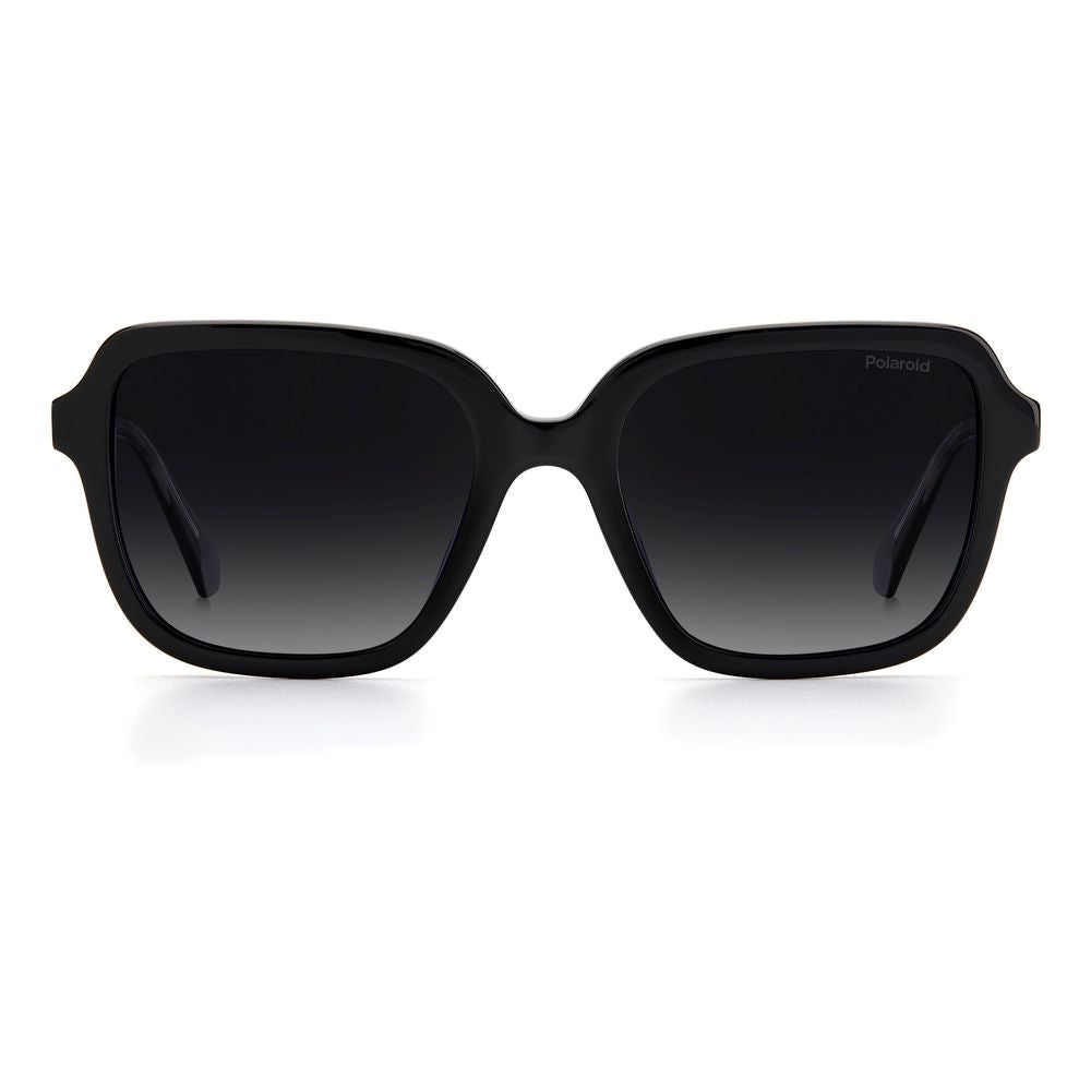 Polaroid Schwarze Acetat -Sonnenbrille