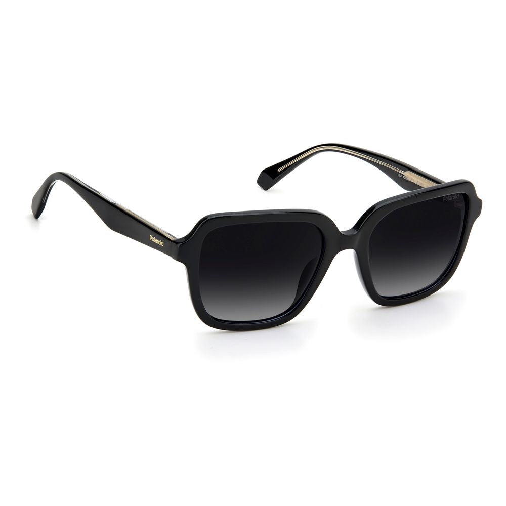 Polaroid Schwarze Acetat -Sonnenbrille