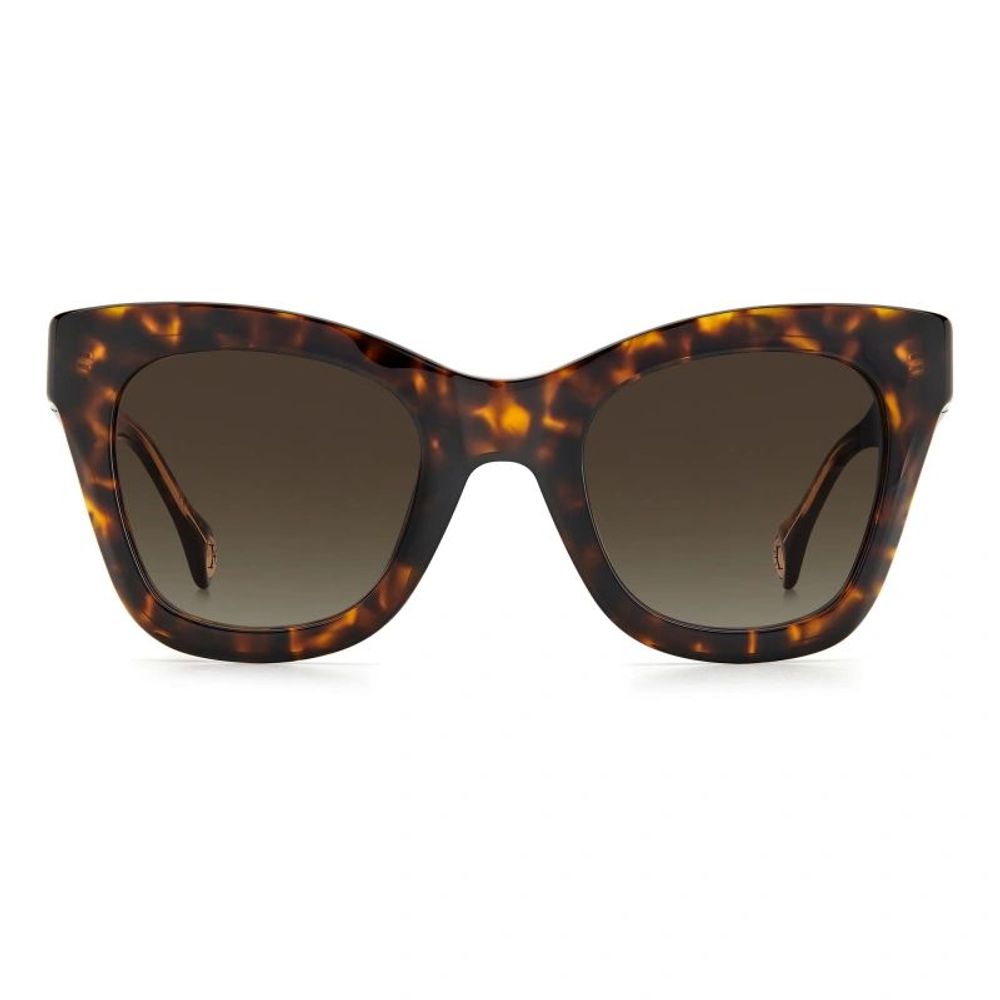 Carolina Herrera Braune Acetat -Sonnenbrille