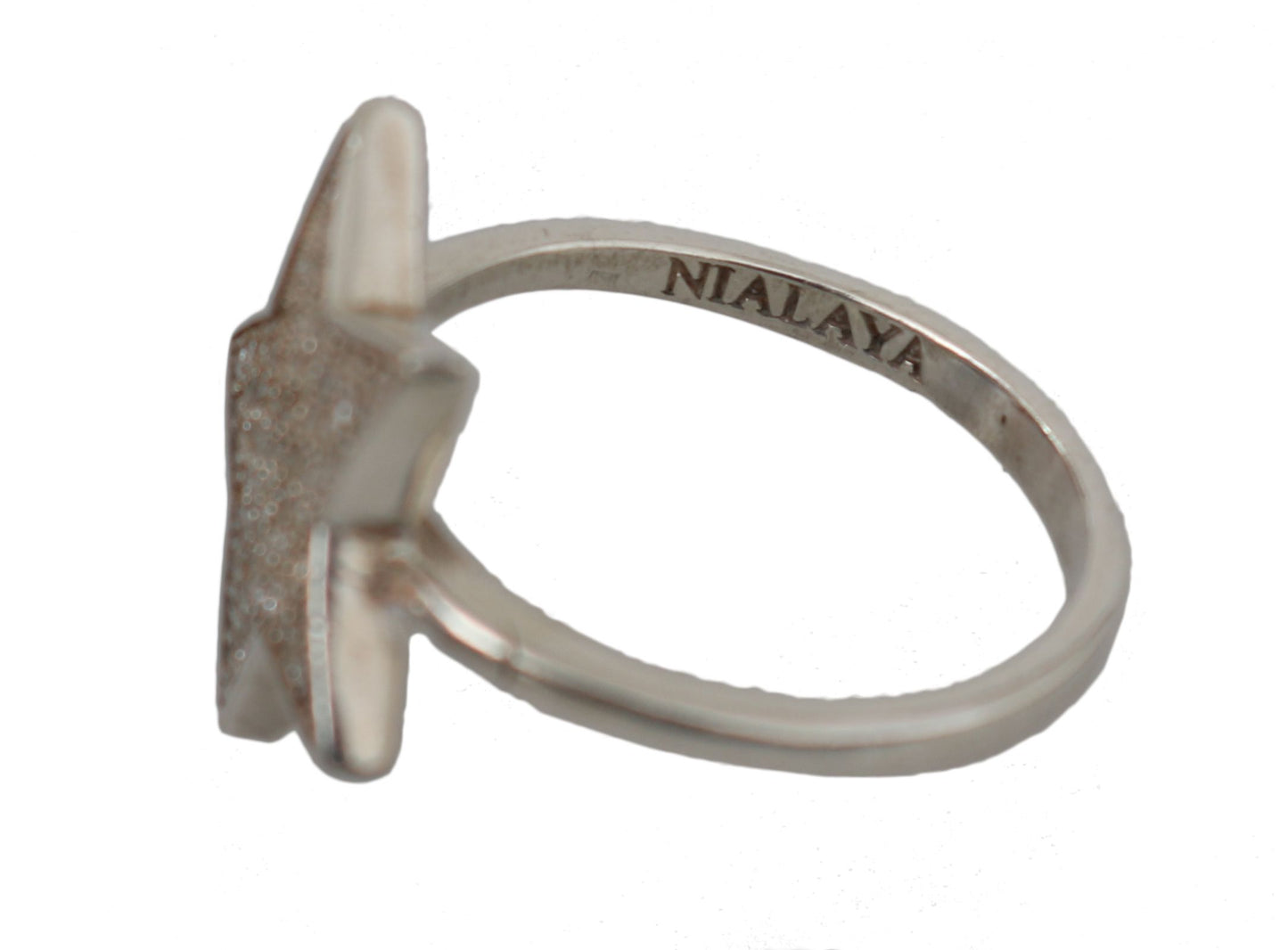 Nialaya Silber Womens Clear CZ Star 925 Ring