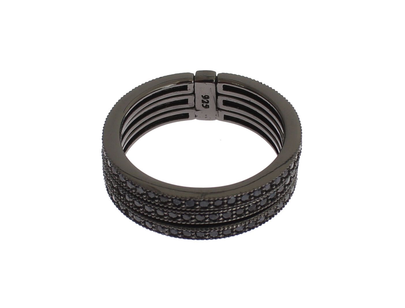 Nialaya Schwarze CZ 925 Sterling Silber Womens