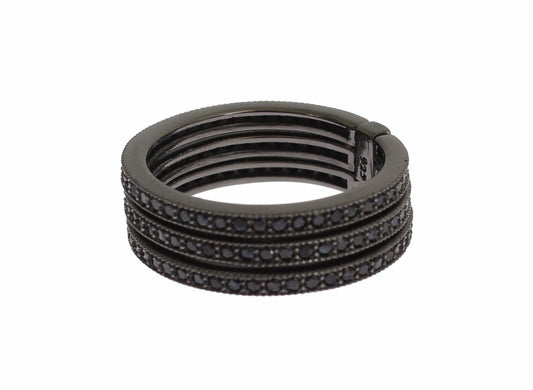 Nialaya Schwarze CZ 925 Sterling Silber Womens
