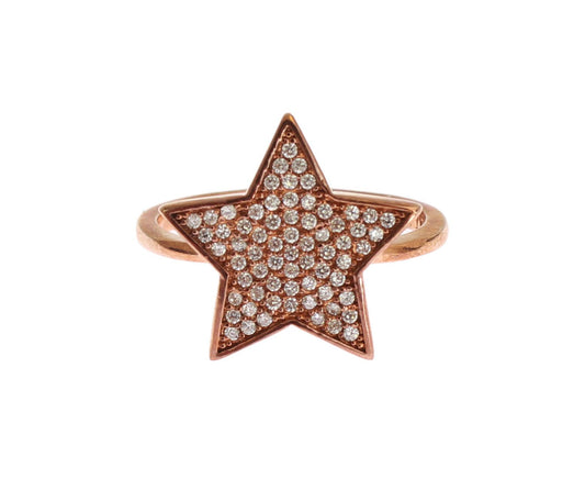 Nialaya Womens Clear CZ Star 925 Silberring