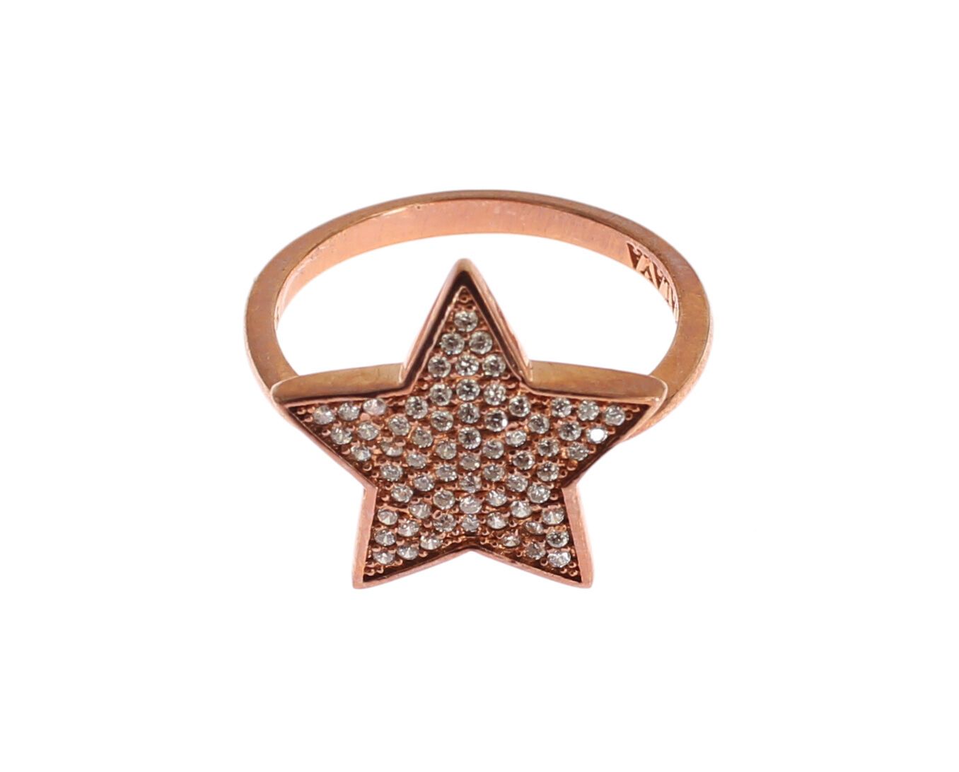 Nialaya Womens Clear CZ Star 925 Silberring