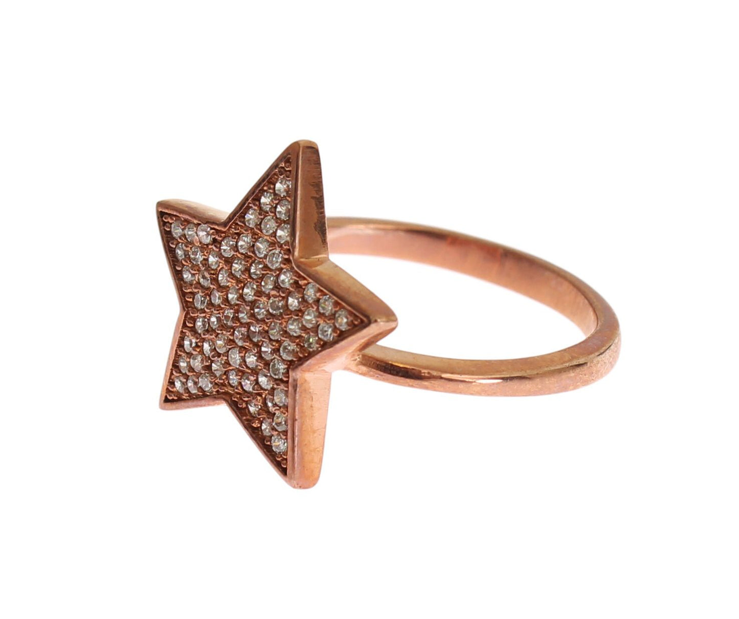 Nialaya Womens Clear CZ Star 925 Silberring