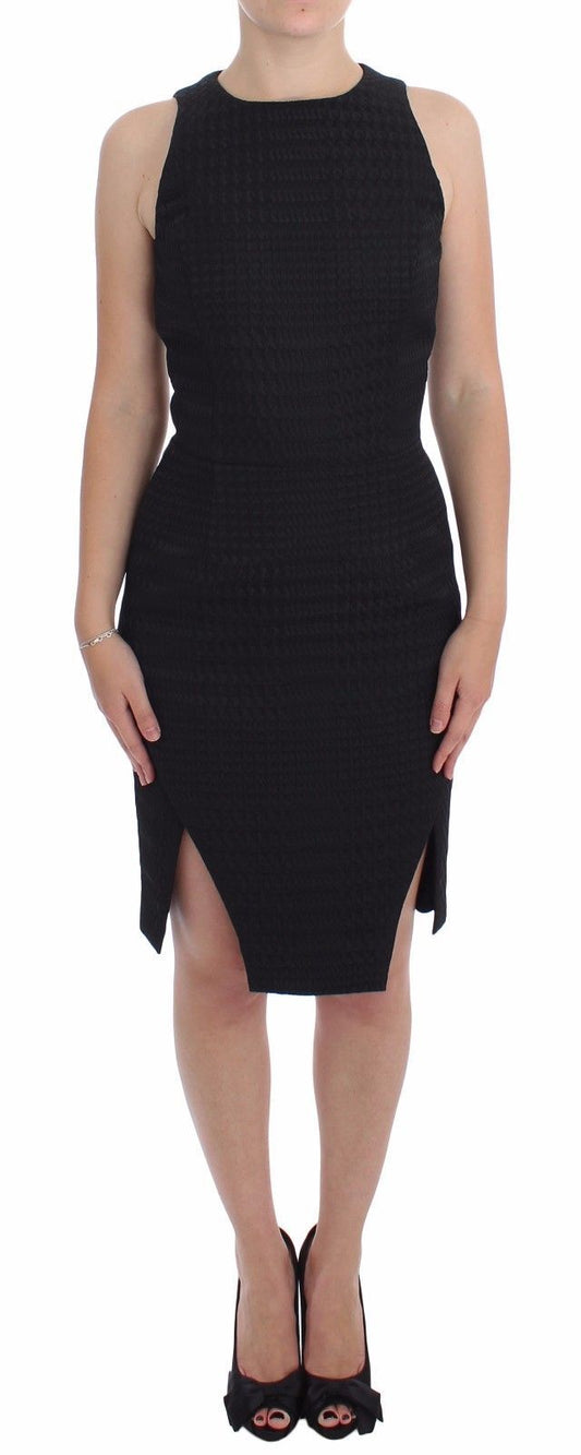 DAIZY SHELY Schwarze Scheide Party Abend knielange Kleid