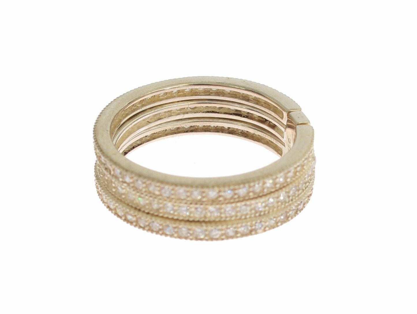 Nialaya Silber Womens Clear CZ 925 Sterling Ring
