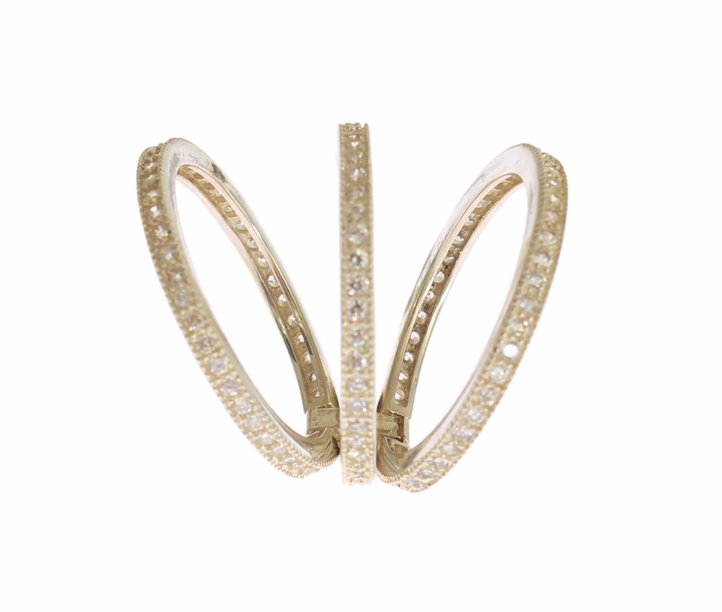 Nialaya Silber Womens Clear CZ 925 Sterling Ring