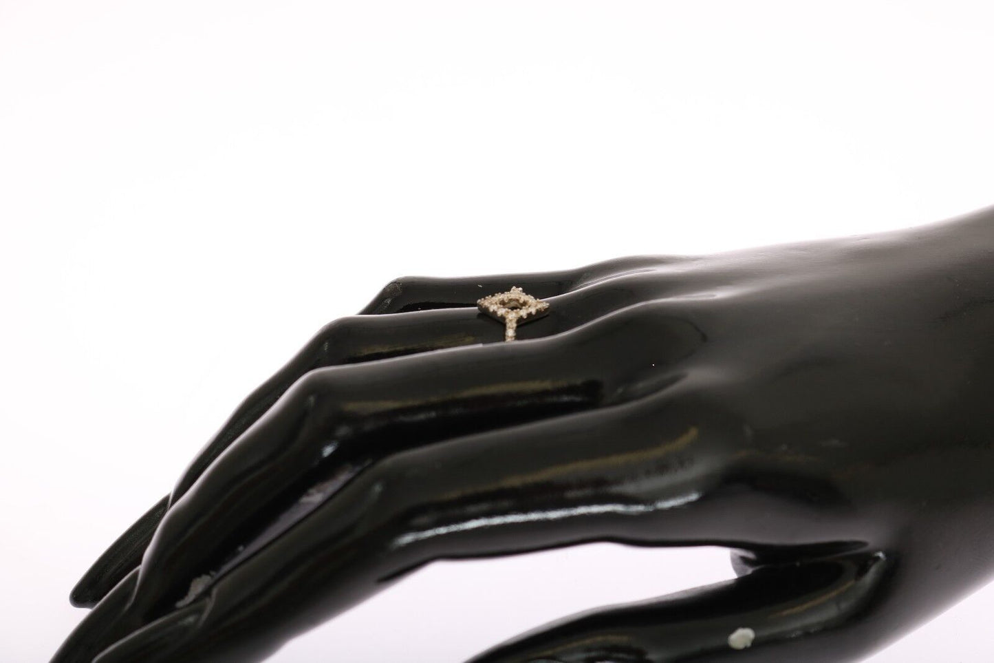 Nialaya Silber Rhombus Womens Clear CZ 925 Silberring