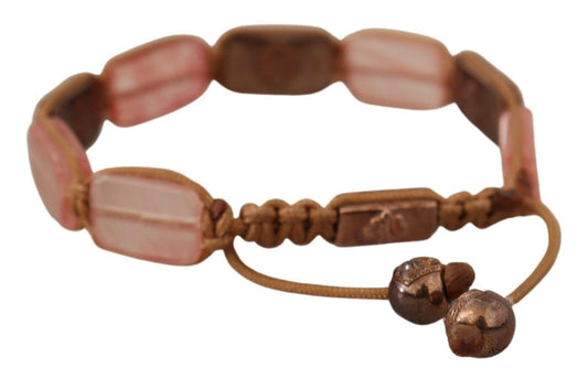 Nialaya Multikolor -Kristalle -Logo verschönert einstellbares Armband