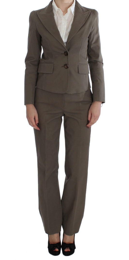 BENCIVENGA Beige Wolle Baumwolle Suit