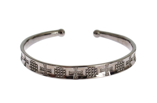 Nialaya Graues Rhodium 925 Silberarmband