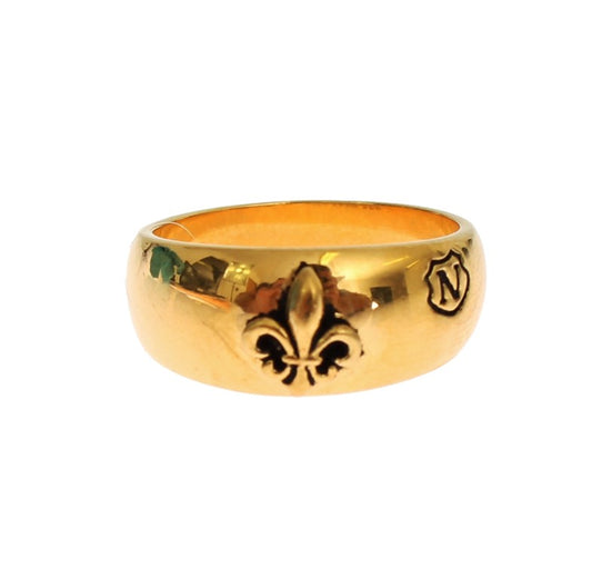 Nialaya Gold plattiert 925 Silberring