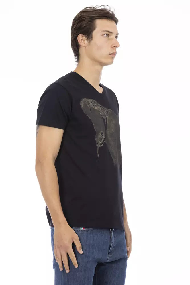 Trussardi Action Schwarze Baumwolle herren T-Shirt