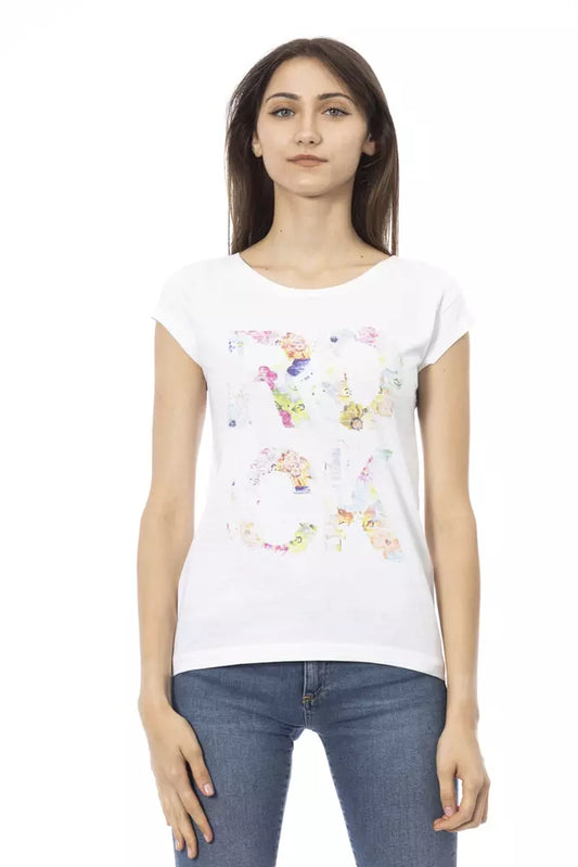 Trussardi Action Weiße Baumwolle damen T-Shirt