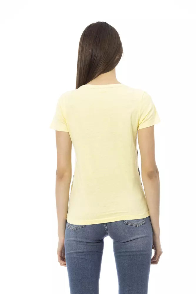 Trussardi Action Gelbe Baumwolle damen T-Shirt