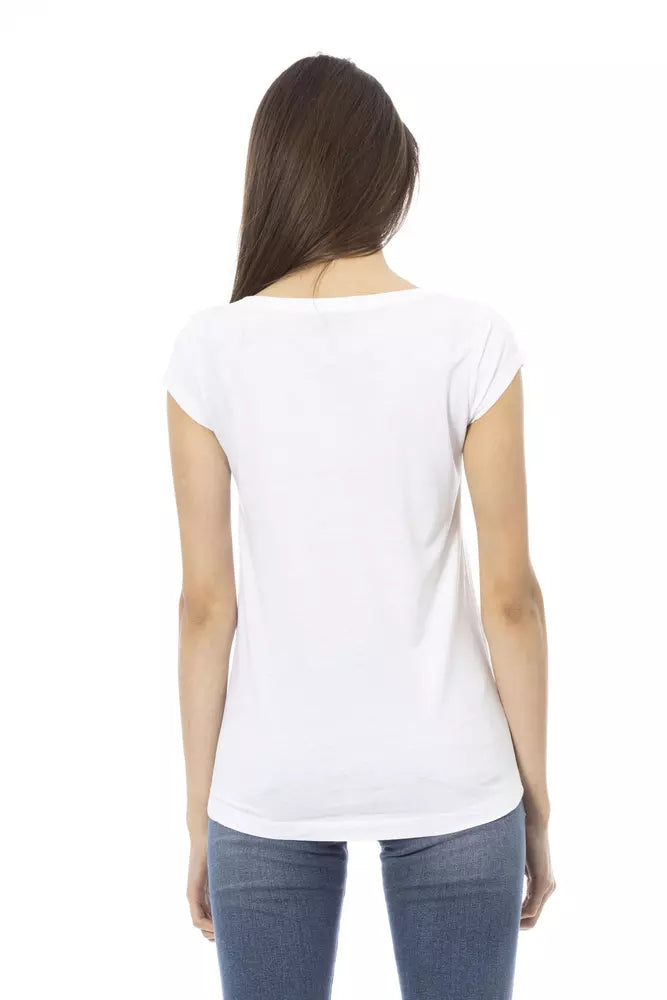 Trussardi Action Weiße Baumwolle damen T-Shirt