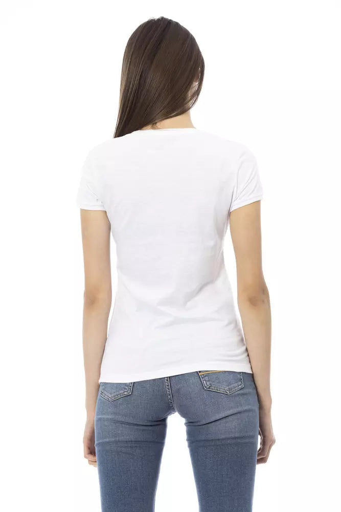 Trussardi Action Weiße Baumwolle damen T-Shirt