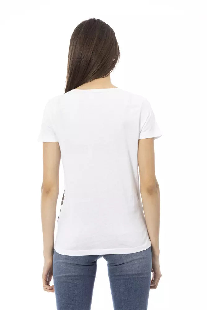 Trussardi Action Weiße Baumwolle damen T-Shirt