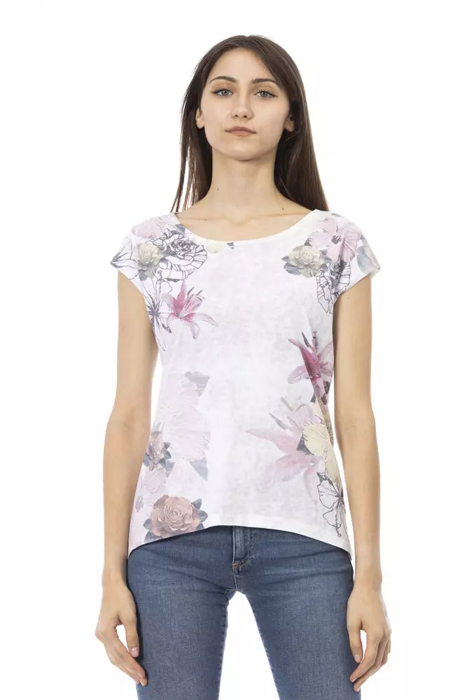 Trussardi Action Weiße Baumwolle damen T-Shirt