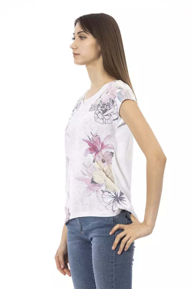 Trussardi Action Weiße Baumwolle damen T-Shirt