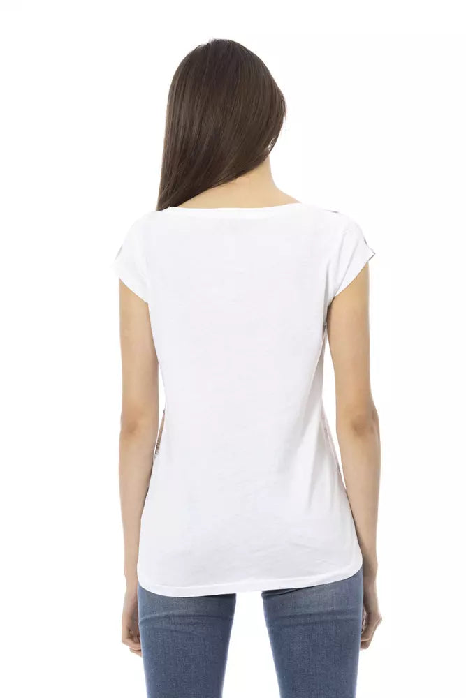 Trussardi Action Weiße Baumwolle damen T-Shirt