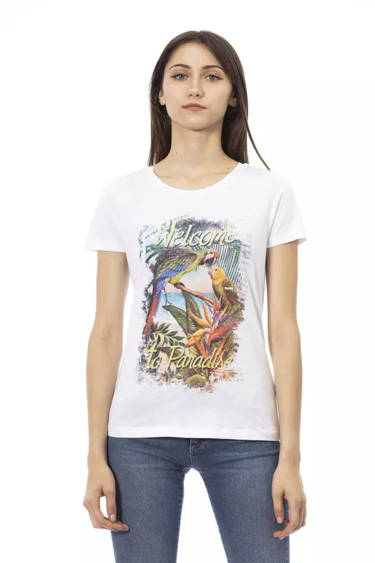Trussardi Action Weiße Baumwolle damen T-Shirt