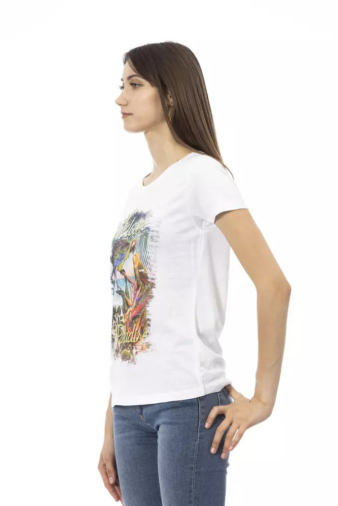 Trussardi Action Weiße Baumwolle damen T-Shirt