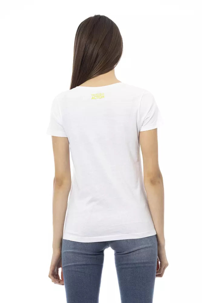 Trussardi Action Weiße Baumwolle damen T-Shirt