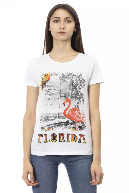 Trussardi Action Weiße Baumwolle damen T-Shirt