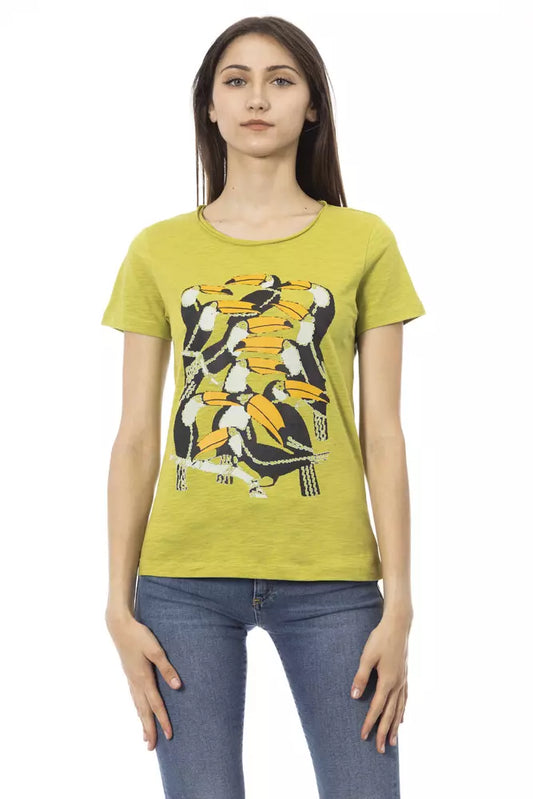 Trussardi Action Grüne Baumwolle damen T-Shirt
