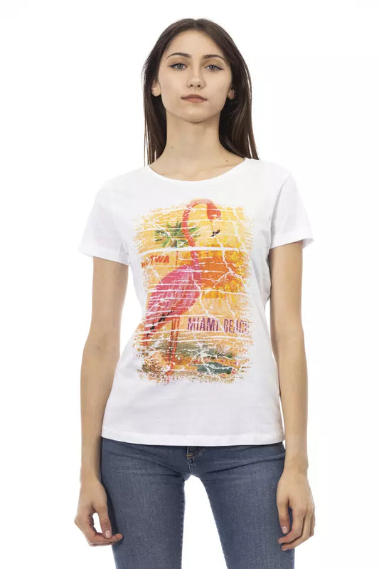 Trussardi Action Weiße Baumwolle damen T-Shirt