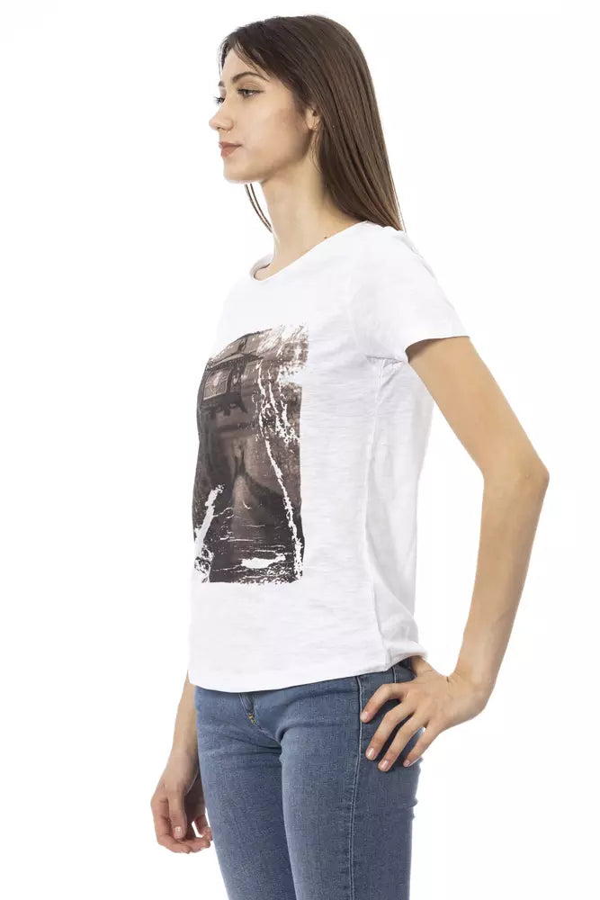 Trussardi Action Weiße Baumwolle damen T-Shirt