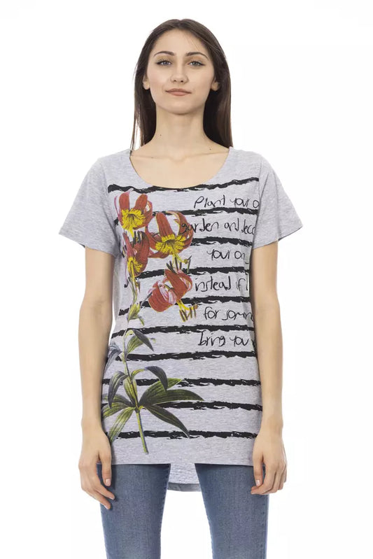 Trussardi Action Graue Baumwolle damen T-Shirt