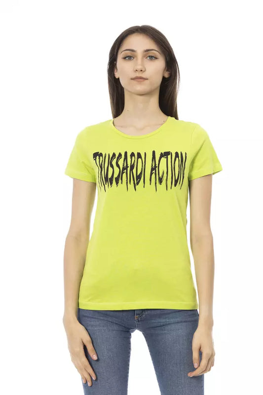 Trussardi Action Grüne Baumwolle damen T-Shirt