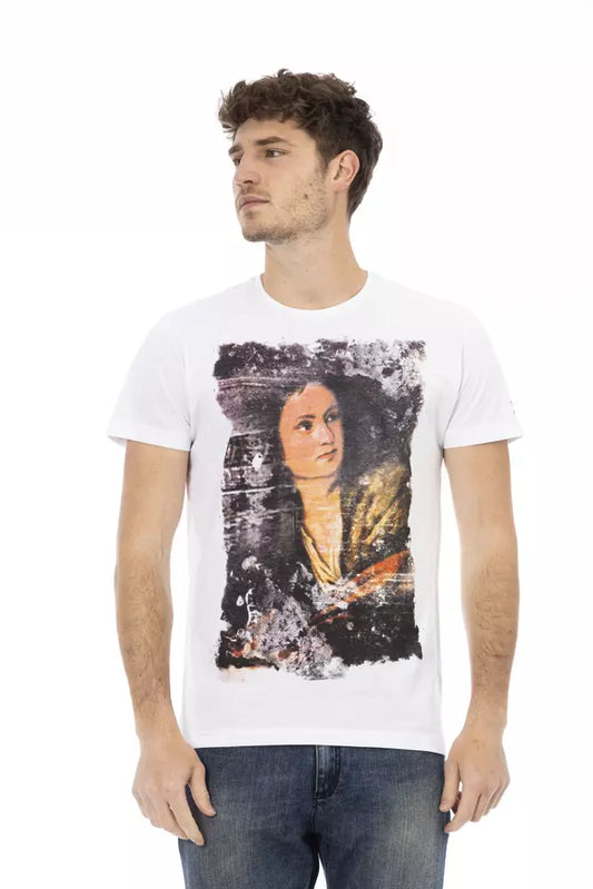 Trussardi Action Weiße Baumwolle herren T-Shirt
