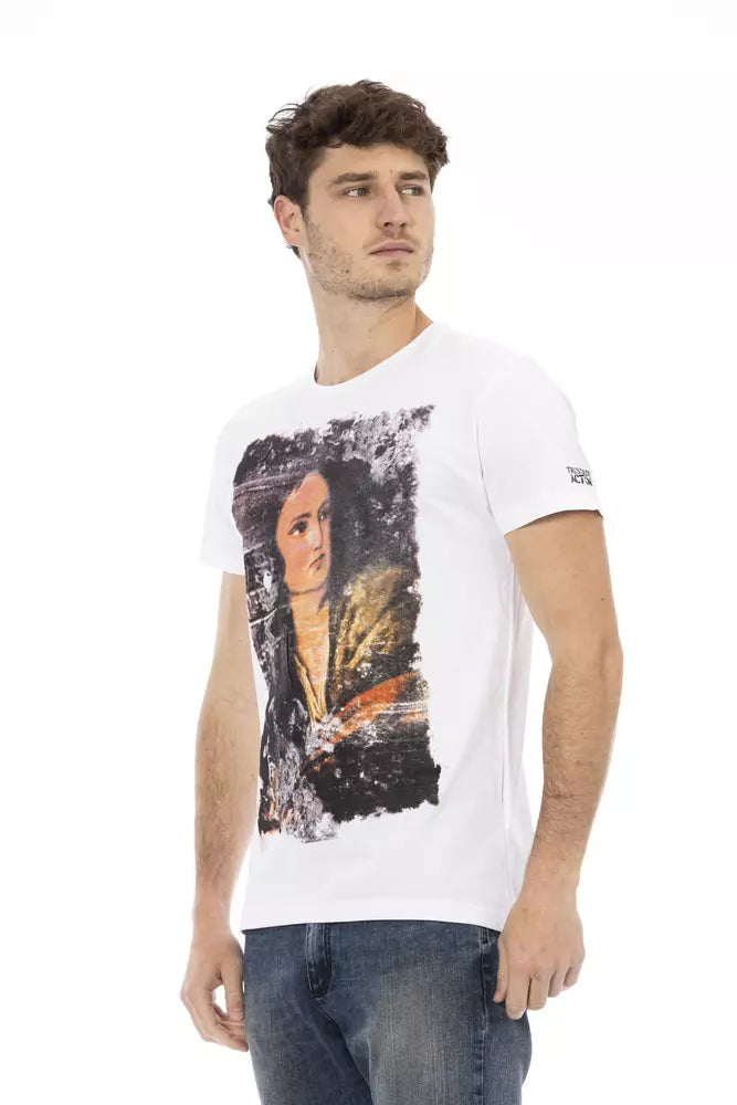 Trussardi Action Weiße Baumwolle herren T-Shirt