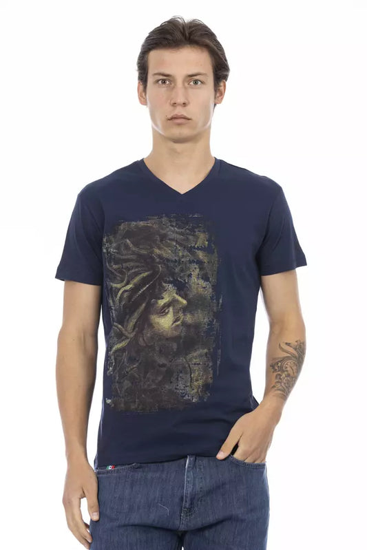 Trussardi Action Blaue Baumwolle herren T-Shirt