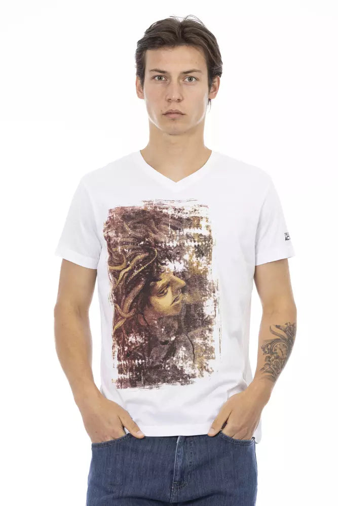 Trussardi Action Weiße Baumwolle herren T-Shirt