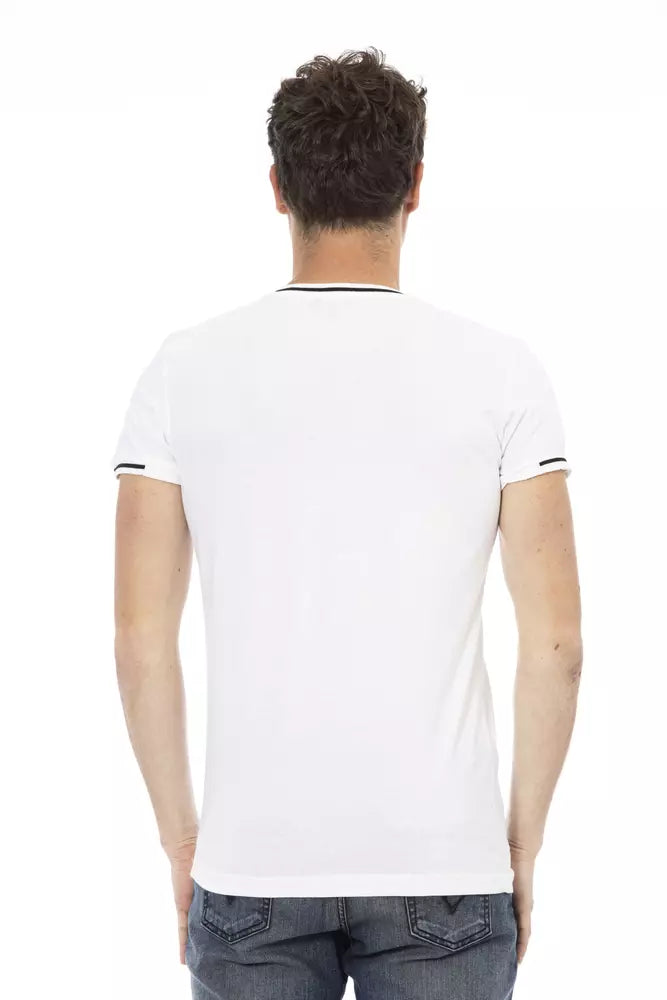 Trussardi Action Weiße Baumwolle herren T-Shirt