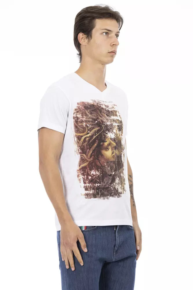 Trussardi Action Weiße Baumwolle herren T-Shirt