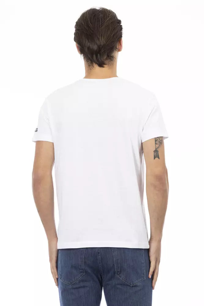 Trussardi Action Weiße Baumwolle herren T-Shirt