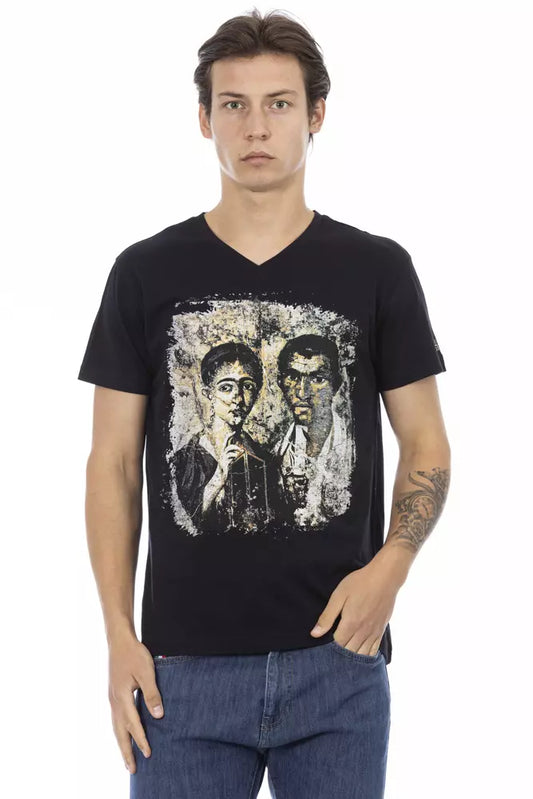 Trussardi Action Schwarze Baumwolle herren T-Shirt