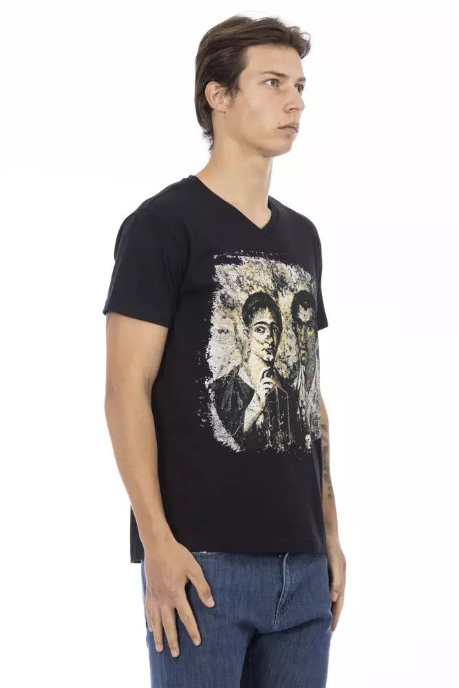 Trussardi Action Schwarze Baumwolle herren T-Shirt