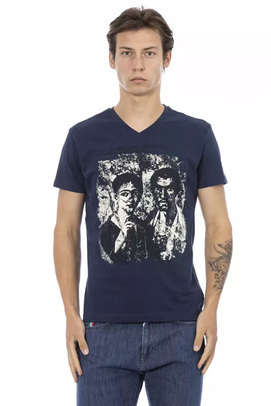 Trussardi Action Blaue Baumwolle herren T-Shirt