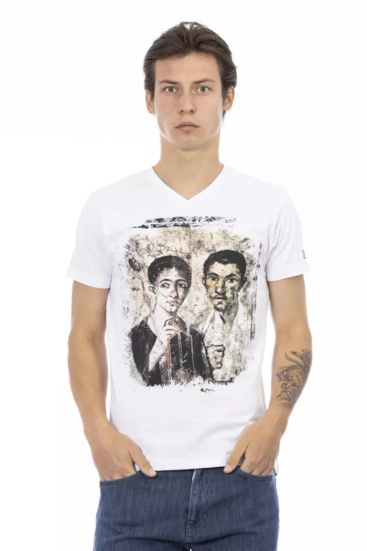 Trussardi Action Weiße Baumwolle herren T-Shirt